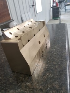 Photo of a weld fixture CNC Machined at Source Industries Machining in West Michigan.